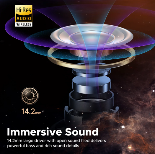 Навушники бездротові SOUNDPEATS Air3 Deluxe HS Black Bluetooth вкладиші aptx tws LDAC - зображення 5