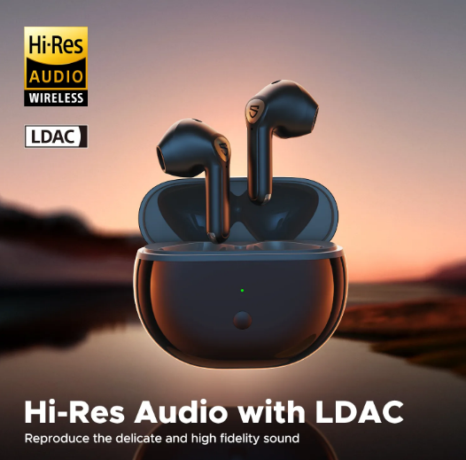 Навушники бездротові SOUNDPEATS Air3 Deluxe HS Black Bluetooth вкладиші aptx tws LDAC - зображення 6