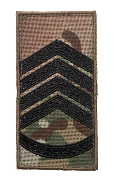 Шеврон погон Tactic4Profi вишивка Головний сержант ЗСУ мультикам (10*5) - изображение 1