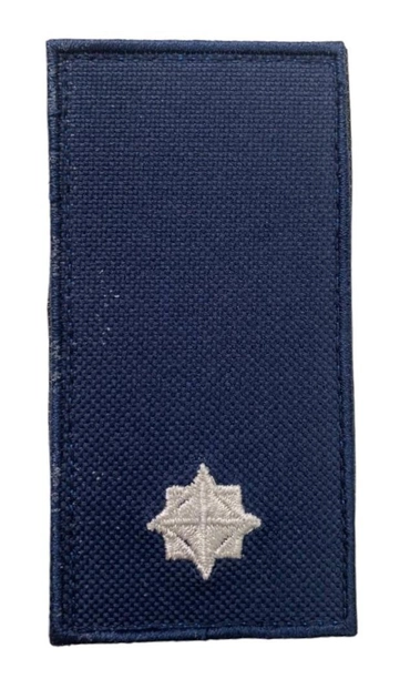 Шеврон погон Tactic4Profi вишивка Молодший лейтенант ДСНС синій (10*5) - зображення 1
