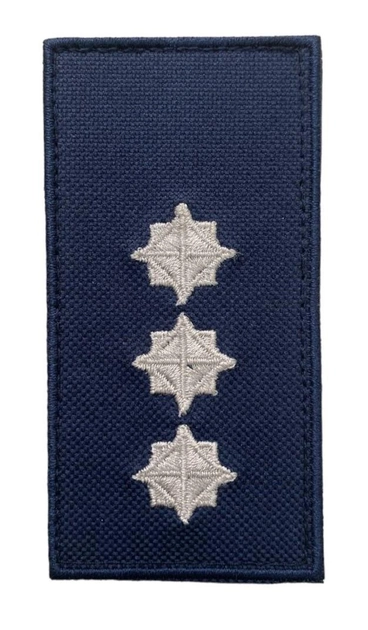 Шеврон погон Tactic4Profi вишивка Старший лейтенант ДСНС синій (10*5) - зображення 1
