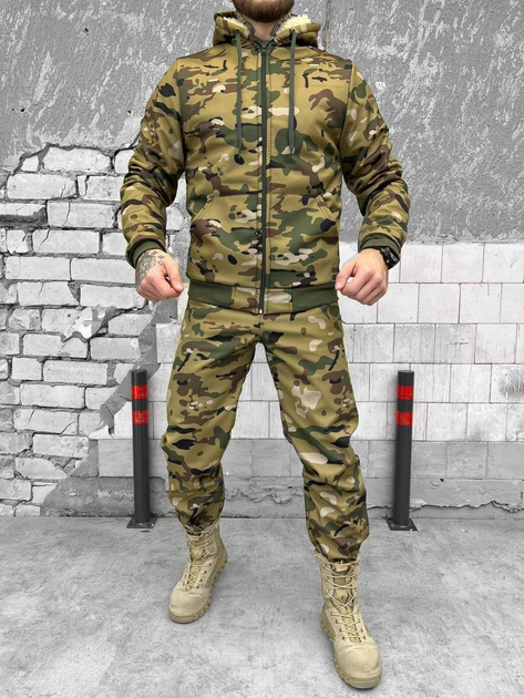 Тактический зимний теплый военный комплект Sparka ( Куртка + Штаны ), Камуфляж: Мультикам, Размер: S - изображение 1