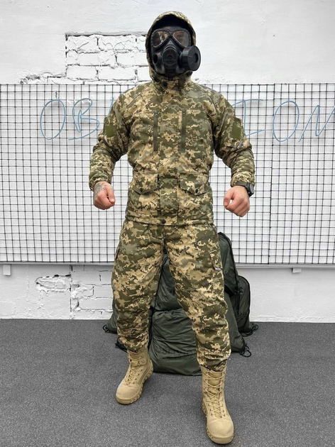 Тактический зимний теплый военный комплект RH-14 ( Куртка + Штаны ), Камуфляж: Пиксель ВСУ, Размер: XXL - изображение 1