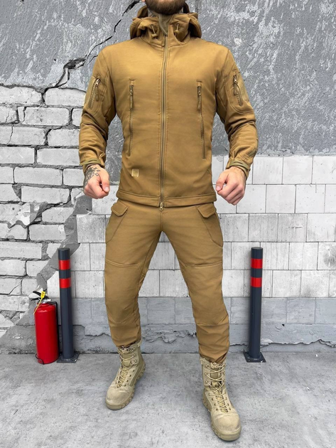 Тактический зимний теплый военный комплект SND ( Куртка + Штаны ), Камуфляж: Койот, Размер: S - изображение 1