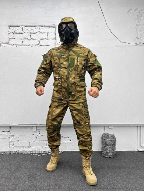 Тактичний зимовий теплий військовий комплект Short ( Куртка + Штани ), Камуфляж: Мультикам, Розмір: XXL - зображення 1