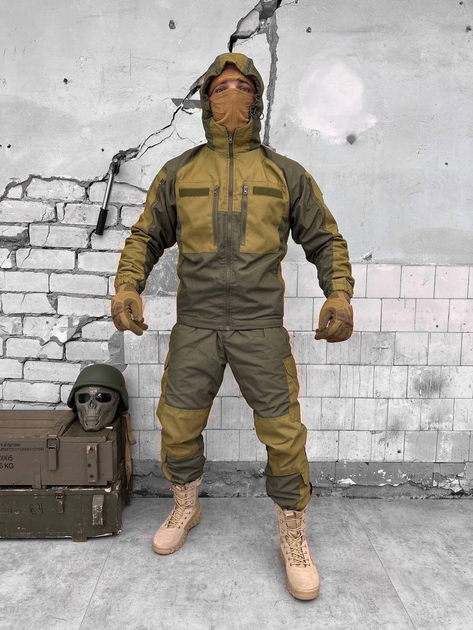 Тактичний теплий військовий комплект ARK/15 ( Куртка + Штани ), Камуфляж: Олива, Розмір: XXL - зображення 1