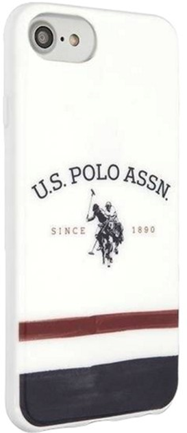 Панель U.S. Polo Assn Tricolor Pattern Collection для Apple iPhone 7/8/SE 2020/SE 2022 White (3700740475881) - зображення 2