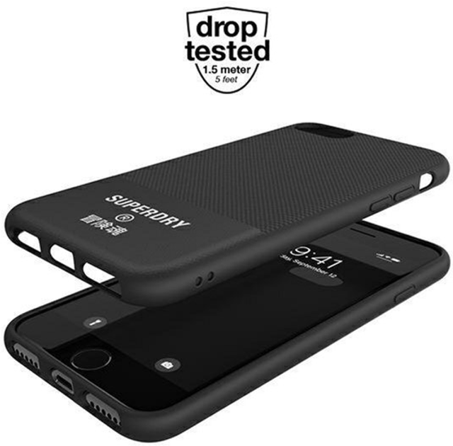 Etui Superdry Moulded Canvas Case do Apple iPhone 6/6s/7/8/SE 2020/SE 2022 Black (8718846079372) - obraz 2