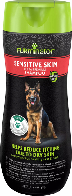 Szampon dla psów FURminator Ultra Premium Shampoo Wrażliwa skóra 473 ml (4048422153382) - obraz 2
