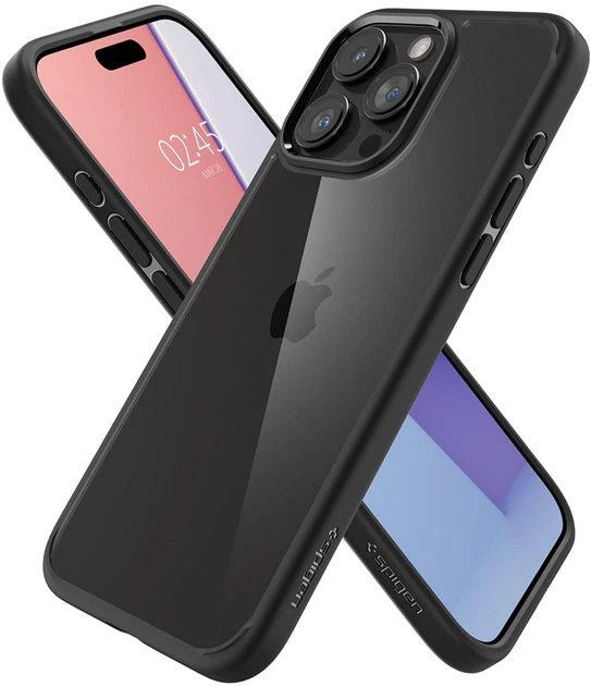 Etui Spigen Ultra Hybrid do Apple iPhone 15 Pro Matte Black (8809896750448) - obraz 3