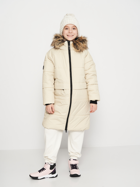 Детское зимнее пальто для девочки Lenne Lola 23359-101 134 см Молочное ...