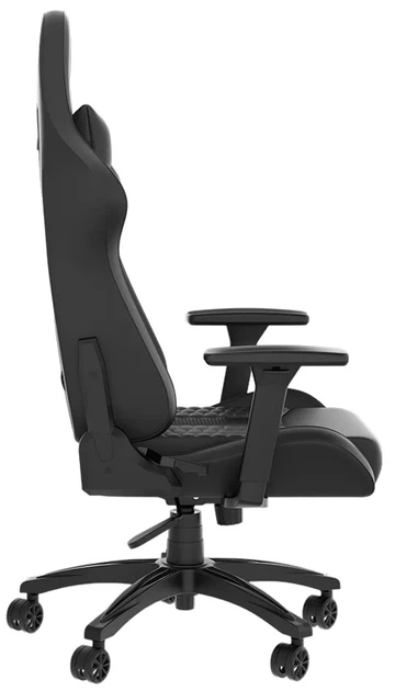 Fotel gamingowy Corsair TC-100 Relaxed Leatherette Black (CF-9010050-WW) - obraz 4