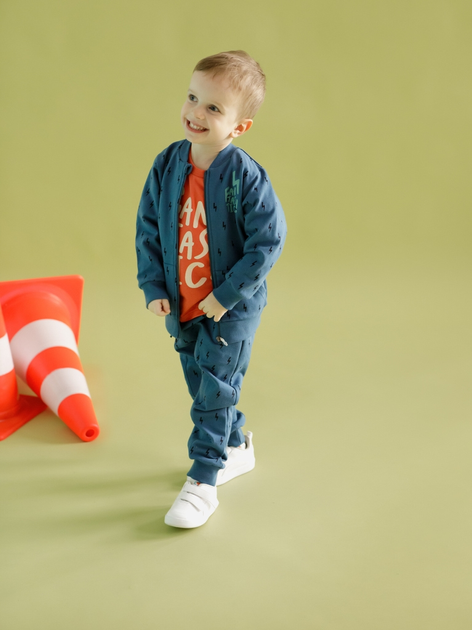 Дитяча толстовка для хлопчика Pinokio Orange Flip 116 см Темно-синя (5901033307027) - зображення 2
