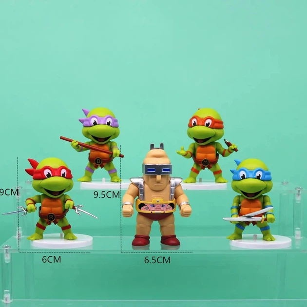 Набор мини-фигурок Черепашки-ниндзя 5в1, 8-10 см - TMNT – игрушки
