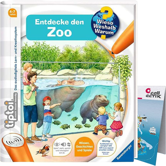 Дитяча книжка-ходилка Ravensburger Відкрий для себе зоопарк - Інка Фрізе (9783473329205) - зображення 1