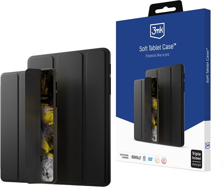 Etui z klapką 3MK Soft Tablet Case do Apple iPad Air 10.9" 4/5 Gen Czarny (5903108526760) - obraz 7