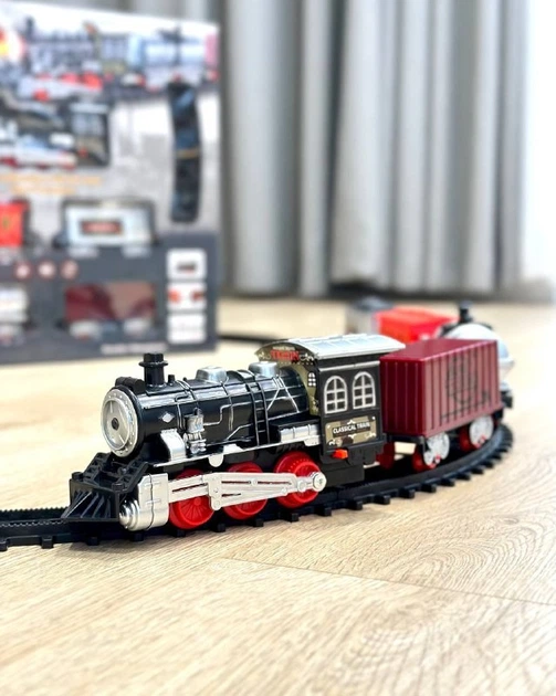 Дитяча залізна дорога B0314 ЖД Локомотив з звуковими та світловими