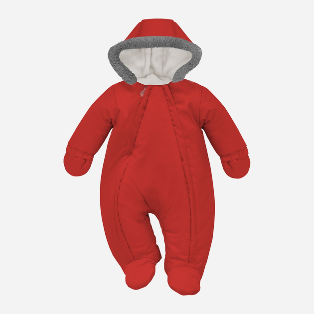 Суцільний комбінезон дитячий зимовий для новонароджених Pinokio Winter Warm Overall-1 56 см Червоний (5901033309175) - зображення 1