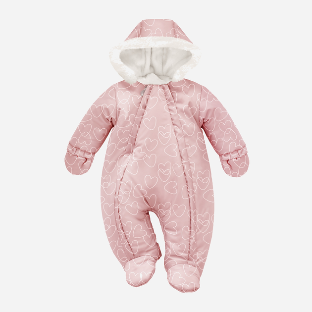 Kombinezon zimowy niemowlęcy Pinokio Winter Warm Overall-1 62 cm Różowy (5901033308888) - obraz 1