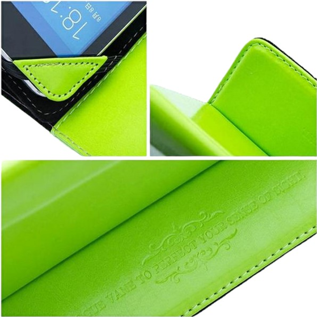 Etui z klapką Blun UNT Universal Book Case with Stand Tablet PC do 7" Limonkowy (5901737261076) - obraz 3