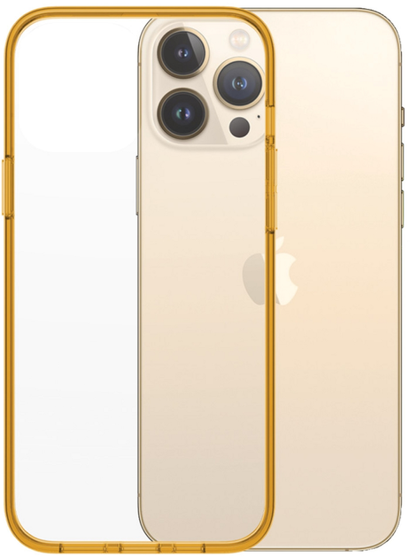 Etui Panzer Glass Clear Case Antibacterial Military grade do Apple iPhone 13 Pro Max Tangerine (5711724003431) - obraz 1