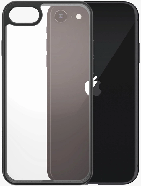 Etui Panzer Glass Clear Case do Apple iPhone 7/8/SE 2020/SE 2022 Black (5711724002274) - obraz 1