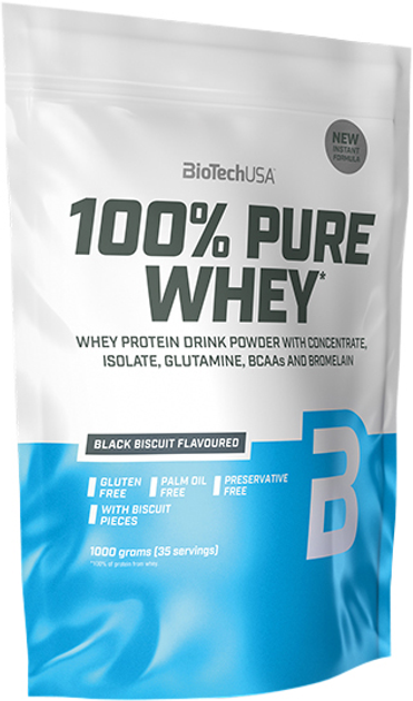 Протеїн Biotech 100% Pure Whey 1000 г Шоколадний бісквіт (5999076240074) - зображення 1