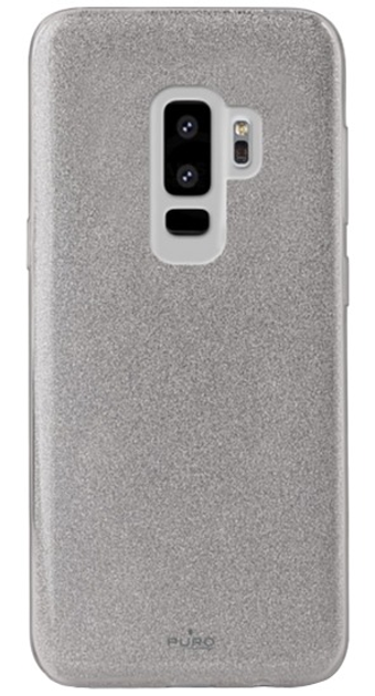 Панель Puro Glitter Shine для Samsung Galaxy S9 Plus Сріблястий (8033830258619) - зображення 1