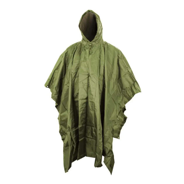 Пончо дощовик US Style Kombat Tactical Зелений Kali - зображення 1
