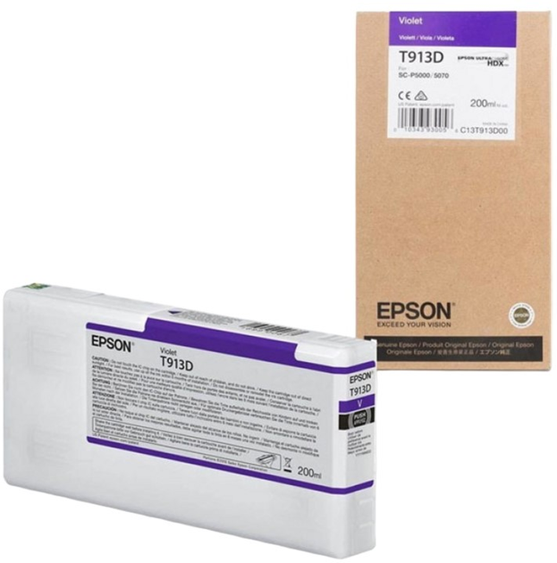 Tusz Epson T913D 200 ml Purple (C13T913D00) - obraz 1