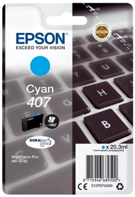 Картридж Epson WF-4745 Series L 41.2 ml Cyan (8715946689500) - зображення 1