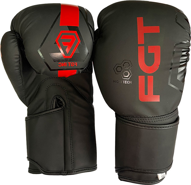 Перчатки боксерские Newt Fight Gear Team Club 12 унций Черные (NE-BOX-F ...
