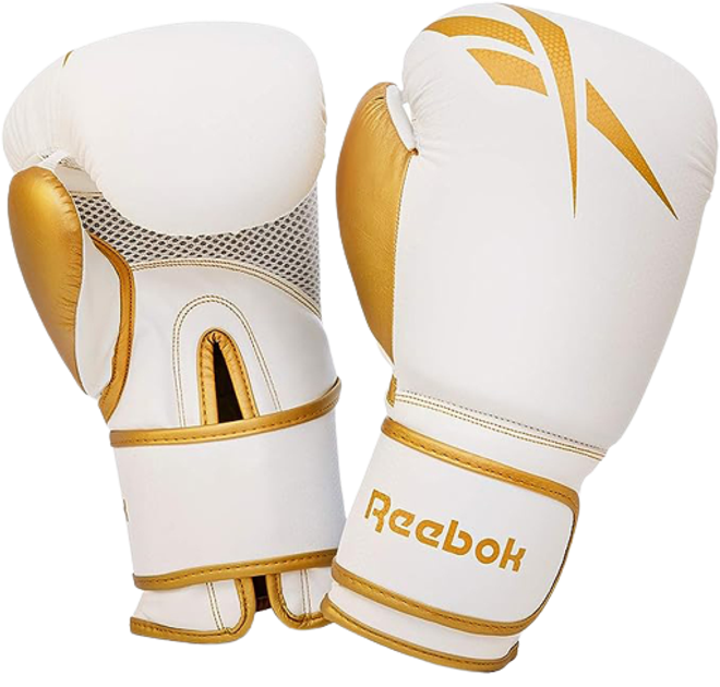Боксерские перчатки Reebok Boxing Gloves RSCB-11117GD 10 унций Белые ...