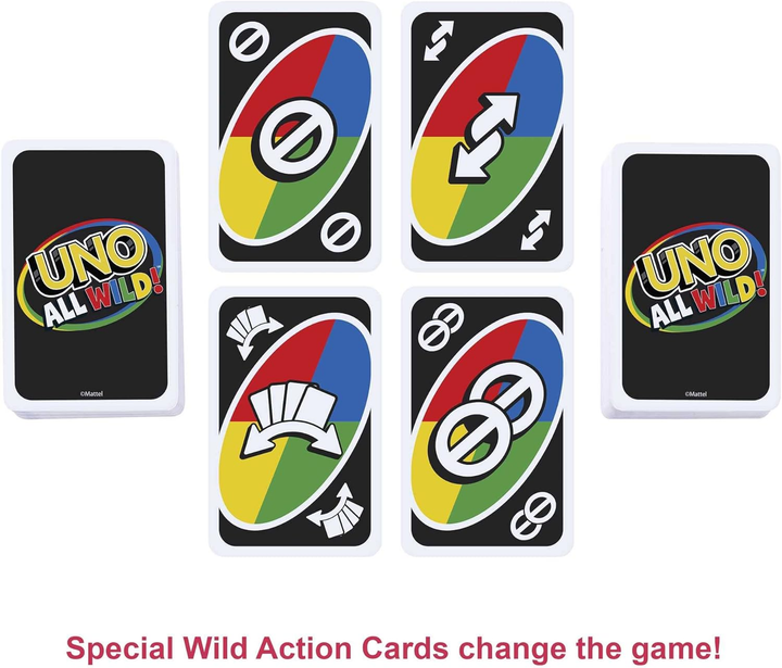 Настільна гра Mattel Uno All Wild багатобарвна (194735070633) - зображення 4