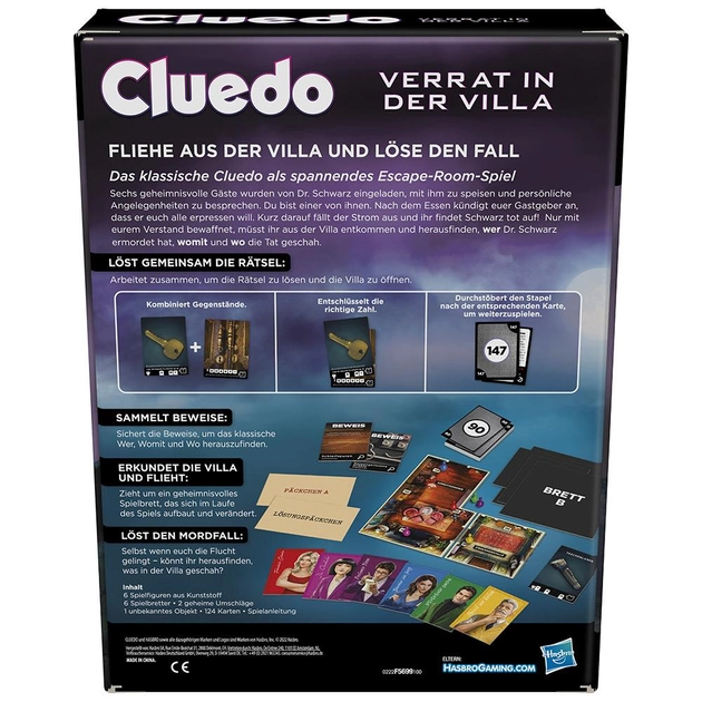 Настільна гра Hasbro Cluedo Зрада на віллі (5010994147884) - зображення 2