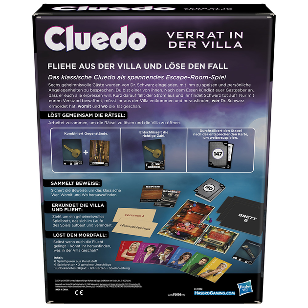 Gra planszowa Hasbro Cluedo Zdrada w Willi (5010994147884) - obraz 2