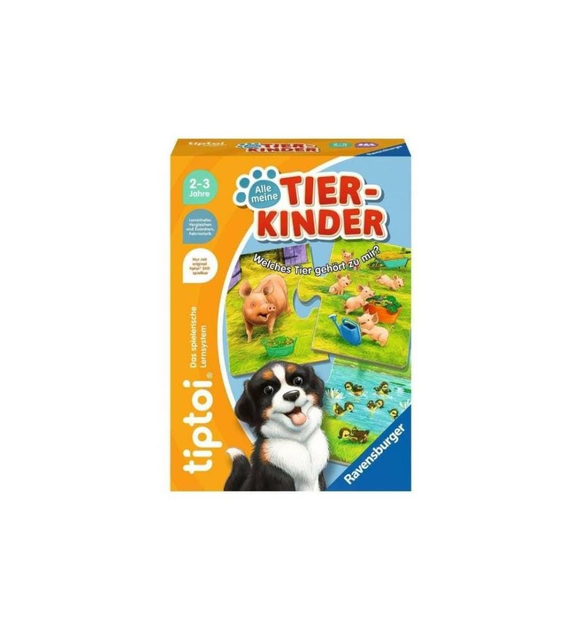 Інтерактивна настільна гра Ravensburger tiptoi All my animal children 16 см (4005556001088) - зображення 1