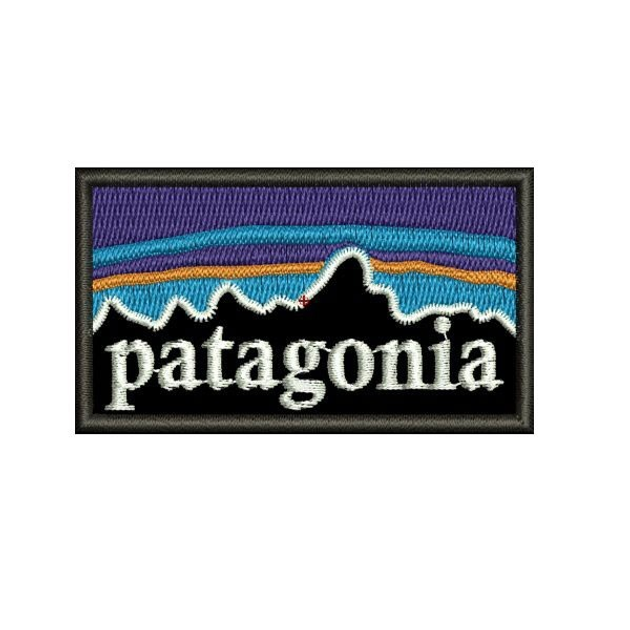 Шеврон на липучці (велкро) Patagonia 7х4 см Чорний 5084 - зображення 1