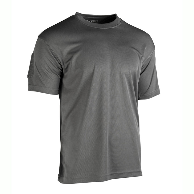 Футболка швидкосохнуча MIL-TEC Tactical T-Shirt Quickdry Urban Grey S - зображення 1