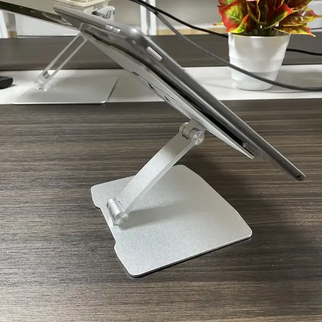 Підставка для планшета VHG D13 складна, Tablet Stand, Silver - Фото 5 Підставка для планшета VHG D13 складна, Tablet Stand, Silver - зображення 5