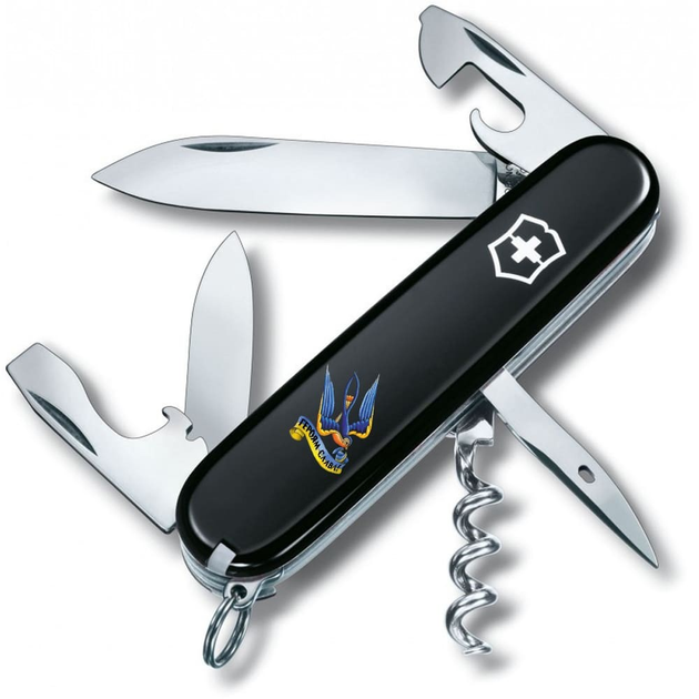 Складаний ніж Victorinox SPARTAN UKRAINE Тризуб-Ластівка + Героям слава 1.3603.3_T1220u - зображення 1