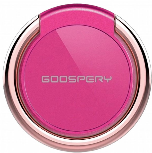 Тримач-кільце на смартфон Mercury Goospery Ring Hotpink - Rose Gold (8806174342364) - зображення 1