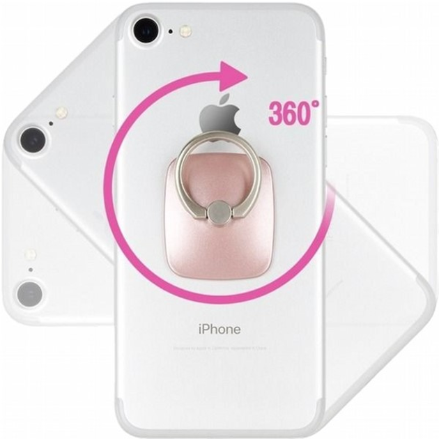 Тримач-кільце на смартфон Mercury Wow Ring Rose Gold (8806174342289) - зображення 3