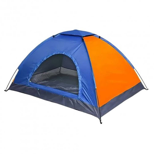 Палатка для 2 человек UKC YB-3024-A Camping Tent 2*1м Синий с оранжевым ...