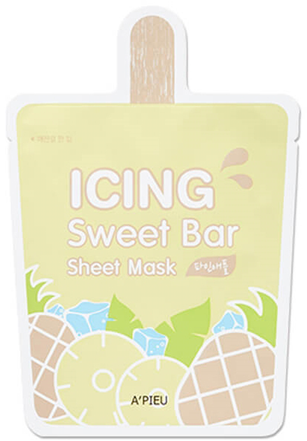 Тканинна маска A'pieu Морозиво-Ананас Icing Sweet Bar Sheet Mask Pineapple 21 г (8809530047750) - зображення 1