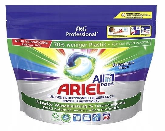 Kapsułki do prania Ariel Professional All in One Color+ 60 szt (8006540978030) - obraz 1