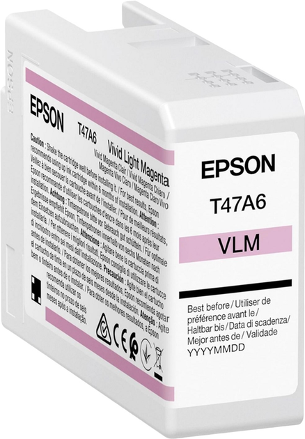 Картридж Epson Singlepack T47A6 UltraChrome Pro 10 50 мл Vivid Light Magenta (8715946680958) - зображення 1