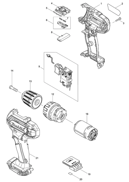 Шурупокрут акумуляторний Makita DF333DWYE (30 Нм, 0.8-10 Нм, CXT) - зображення 6