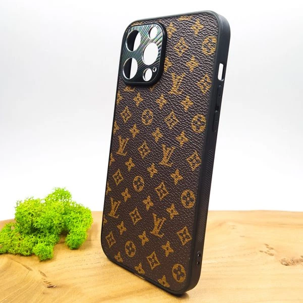 Louis Vuitton iPhoneケース レザー 黒・茶色14pro Кожаный чехол Louis Vuitton leather case для iPhone 14 Pro Max