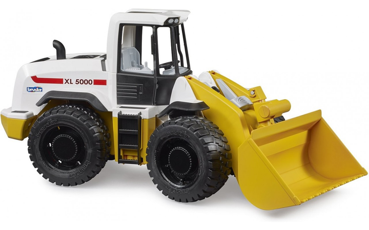 Ігрaшковий дорожній нaвaнтaжувaч Bruder Wheel Loader Yellow white XL 5000 (4001702034122) - зображення 1